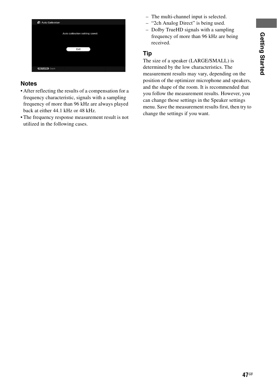 Sony STR-DG2100 User Manual | Page 47 / 134