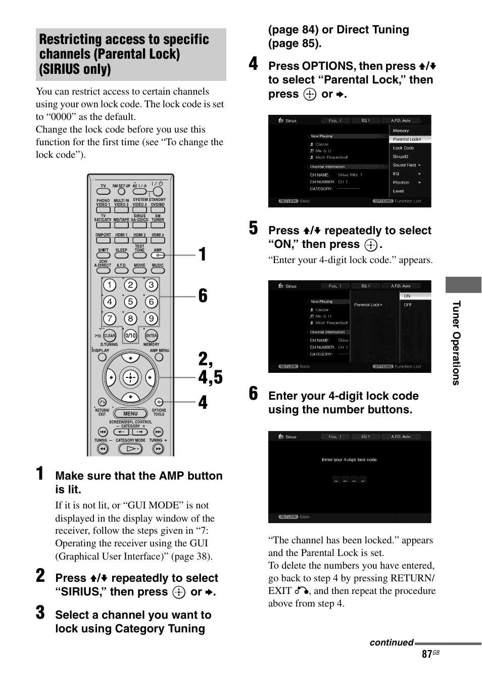 Sony STR-DG2100 User Manual | Page 87 / 134