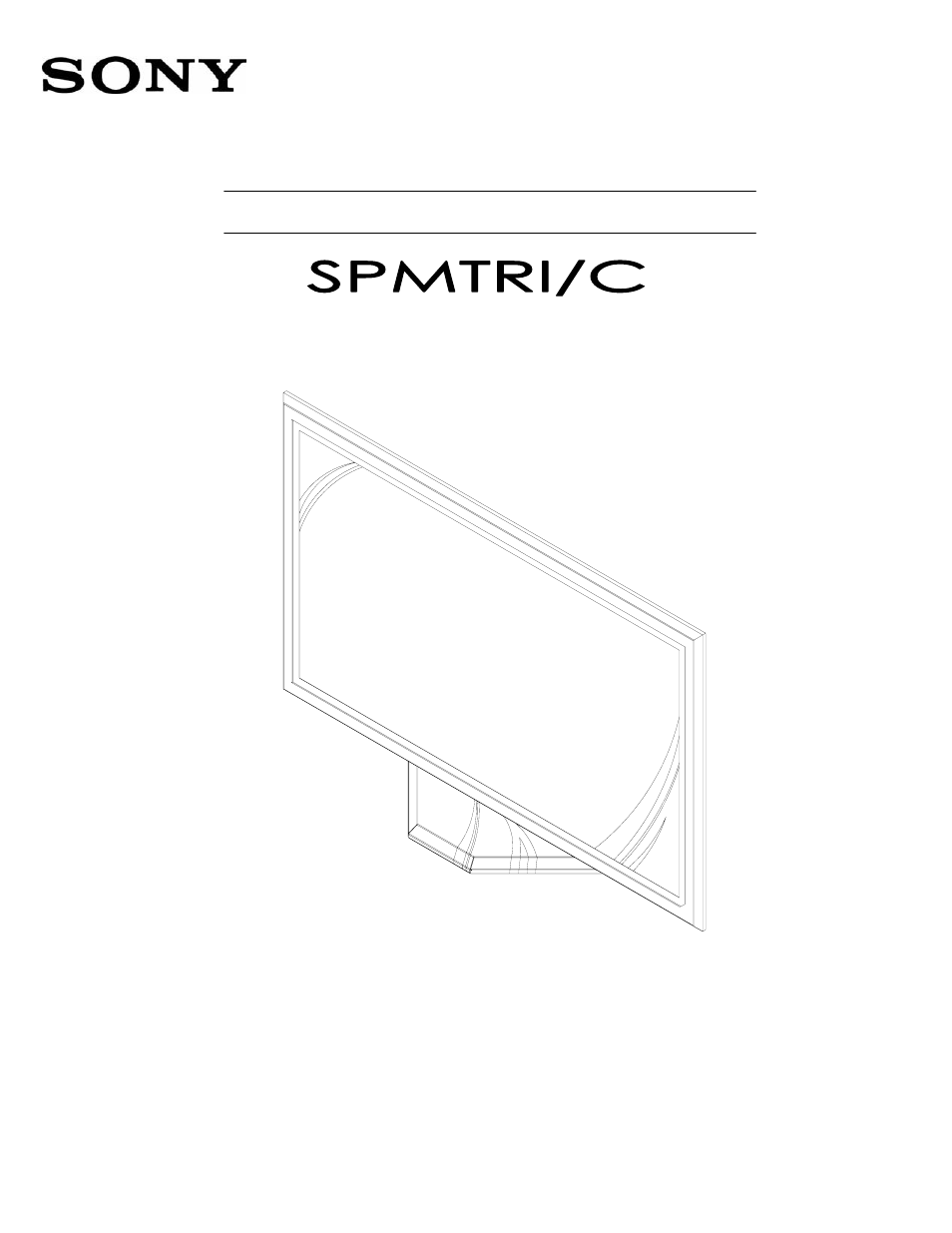 Sony SPM-TRI/C User Manual | 6 pages