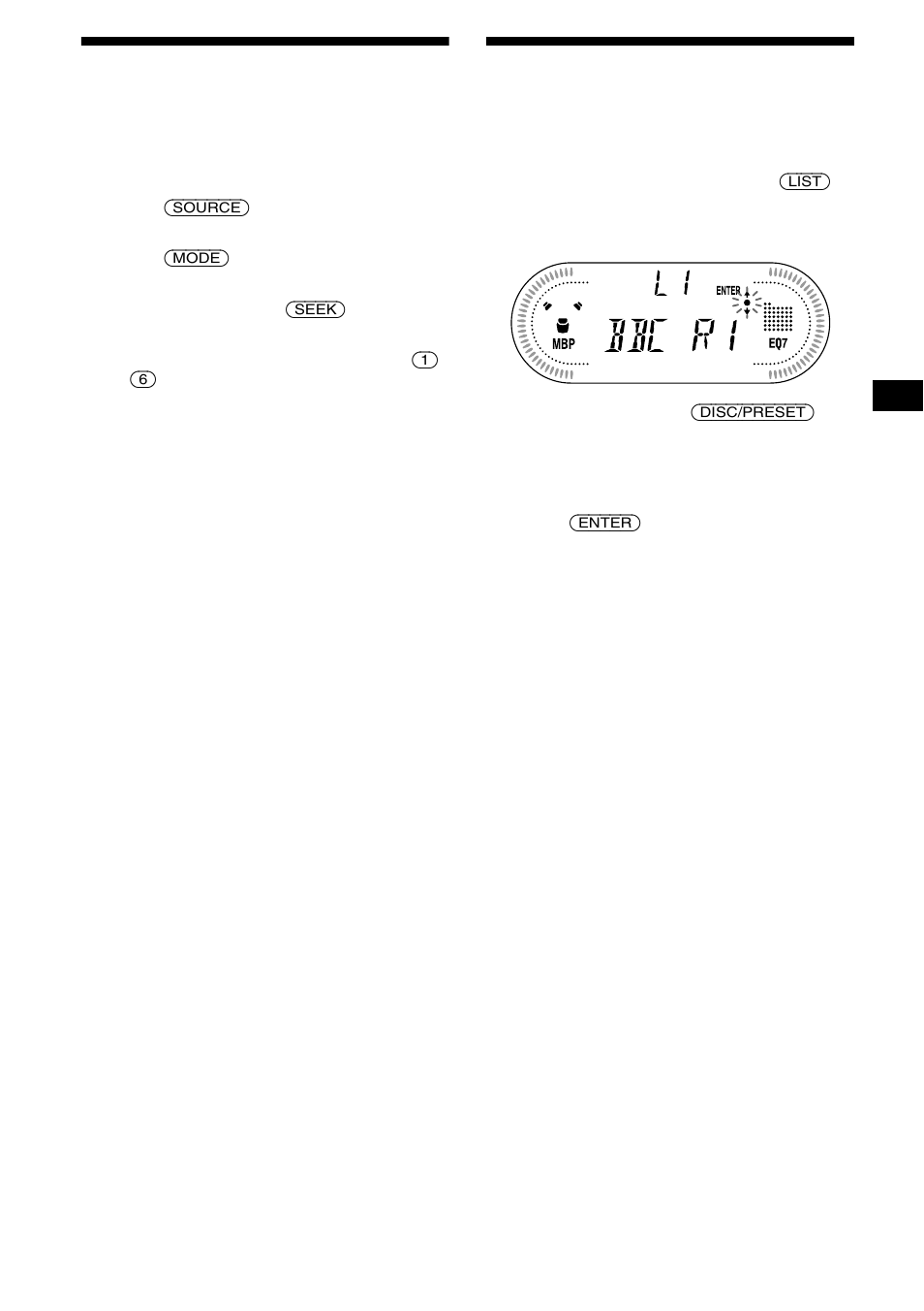 Storing only the desired stations, Tuning in a station through a list, List-up | 11 storing only the desired stations | Sony XR-CA630X User Manual | Page 11 / 150