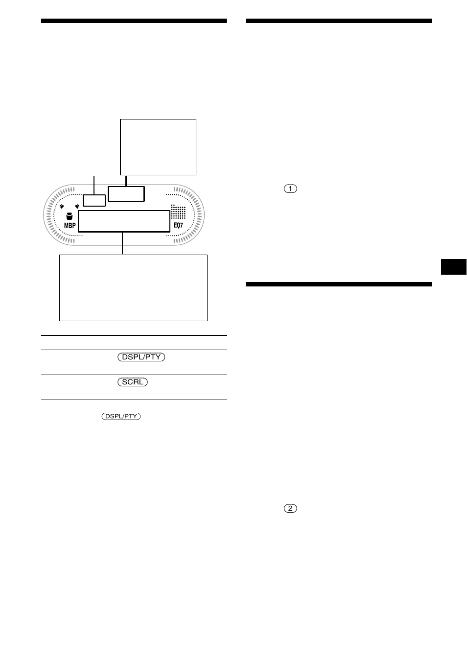 Voci del display, Riproduzione ripetuta dei brani, Riproduzione ripetuta | Riproduzione dei brani in ordine casuale, Riproduzione in ordine casuale, Voci del display riproduzione ripetuta dei brani, 21 voci del display | Sony XR-CA630X User Manual | Page 111 / 150