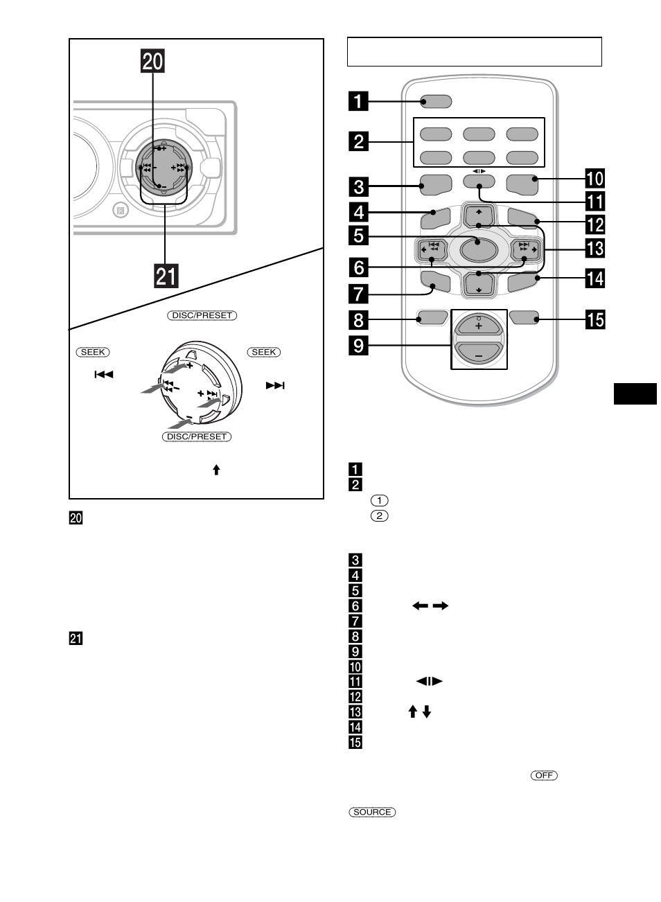 Kaartafstandsbediening rm-x119, Albums over te slaan, En een menu te kiezen | Sony XR-CA630X User Manual | Page 125 / 150