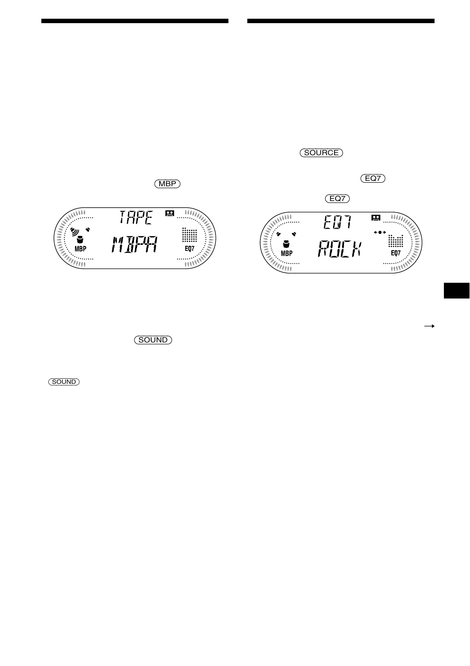 Geluidspositie kiezen, My best sound position (mbp), De equalizer instellen (eq7) | 19 geluidspositie kiezen | Sony XR-CA630X User Manual | Page 139 / 150