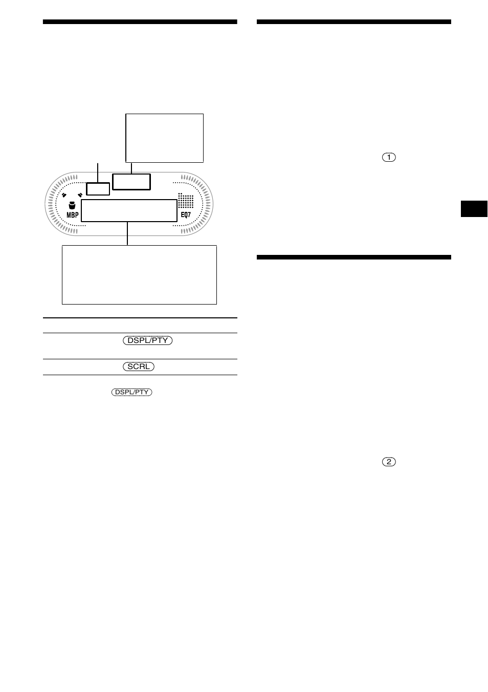 Display items, Playing tracks repeatedly, Repeat play | Playing tracks in random order, Shuffle play, Display items playing tracks repeatedly, 21 display items | Sony XR-CA630X User Manual | Page 21 / 150