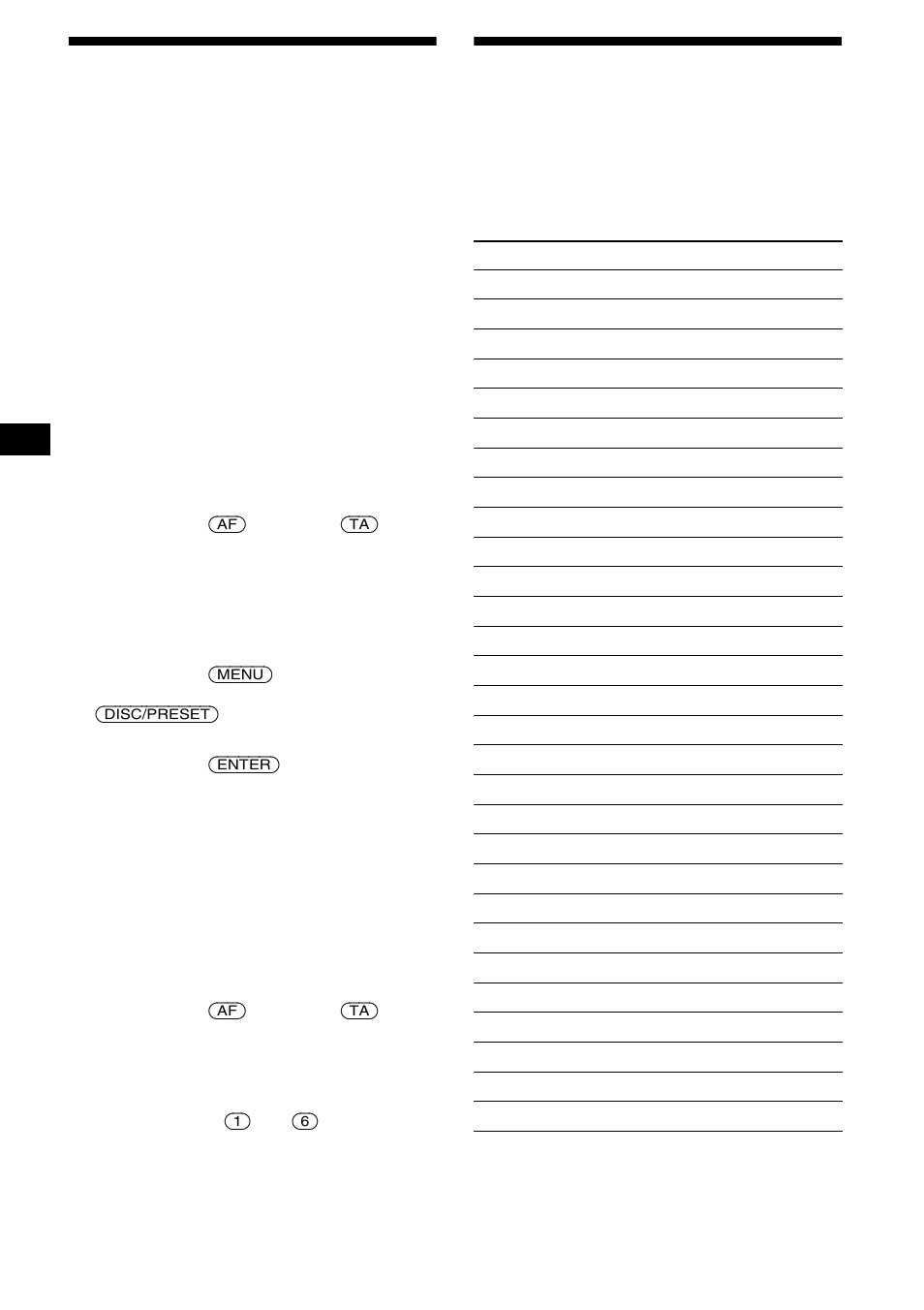 Einstellen von sendern nach programmtyp, Speichern von rds-sendern zusammen mit, Der af- und ta-einstellung | Seite 14 | Sony XR-CA630X User Manual | Page 44 / 150