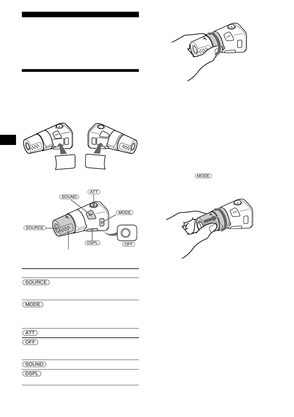 Weitere funktionen, Der joystick | Sony XR-CA630X User Manual | Page 46 / 150