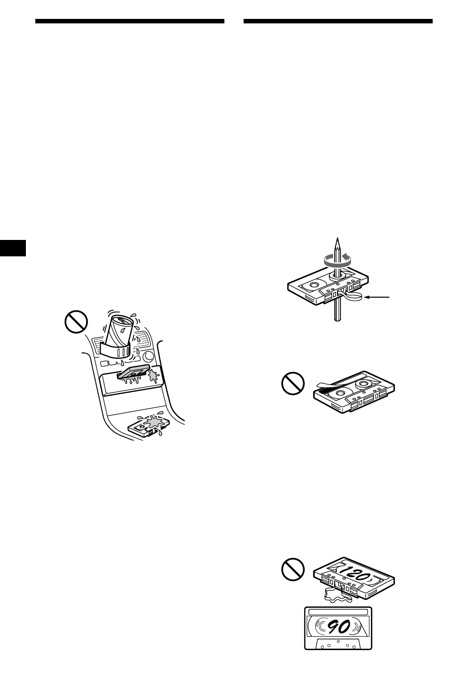 Précautions, Remarques sur les cassettes, Précautions remarques sur les cassettes | 6précautions | Sony XR-CA630X User Manual | Page 66 / 150