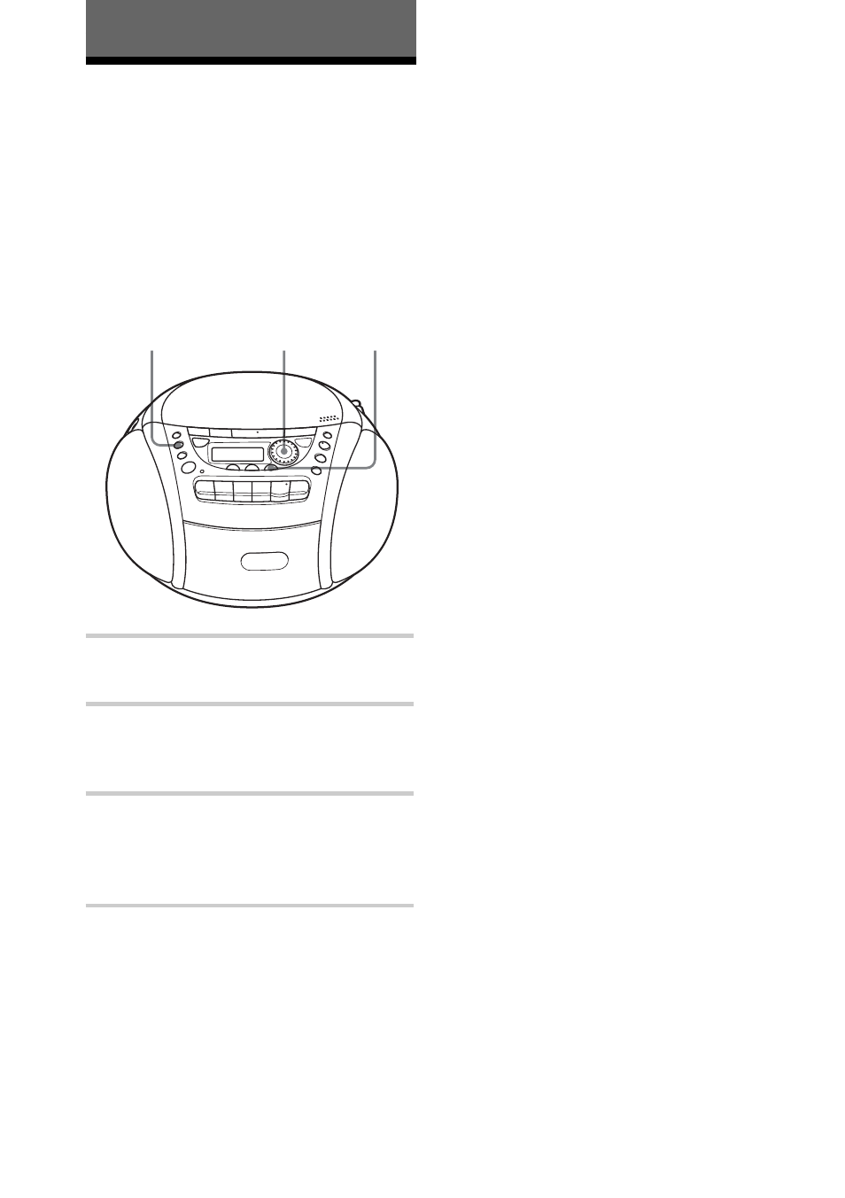 The radio, Presetting radio stations | Sony CFD-E95L User Manual | Page 16 / 68
