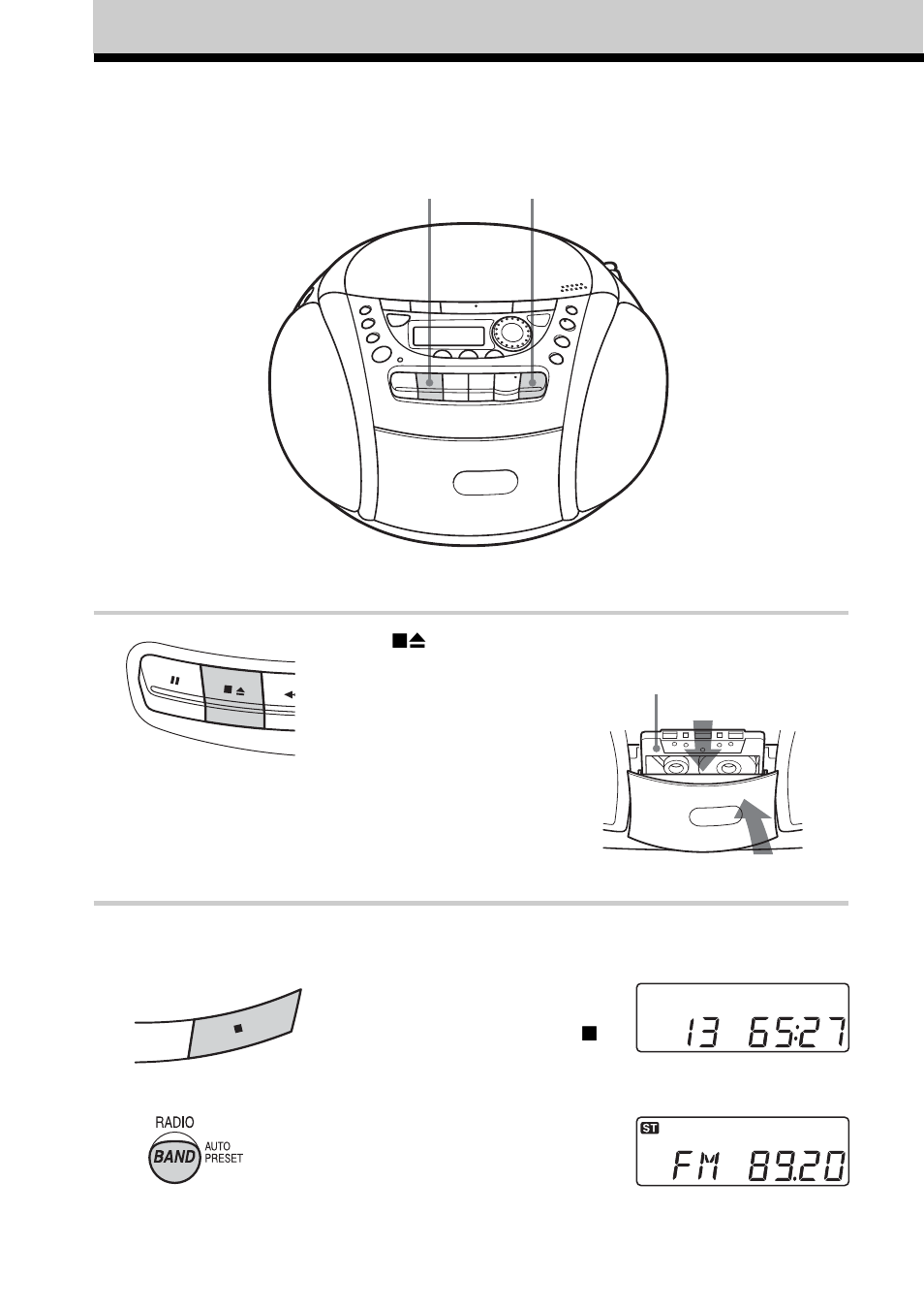Grabación en una cinta | Sony CFD-E95L User Manual | Page 42 / 68