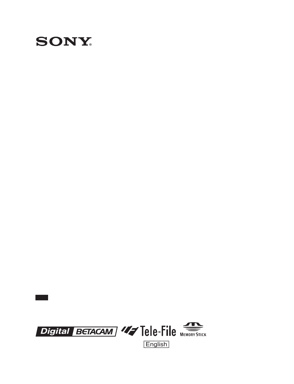 Sony DVW-2000P User Manual | 164 pages
