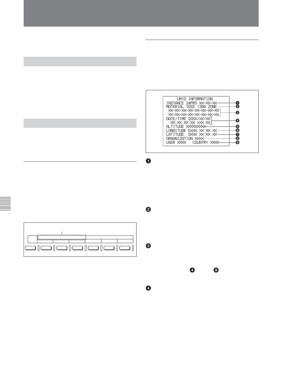 3 umid output and display, 3-1 umid output settings, 3-2 umid display | 1 overview of umid functions | Sony DVW-2000P User Manual | Page 100 / 164