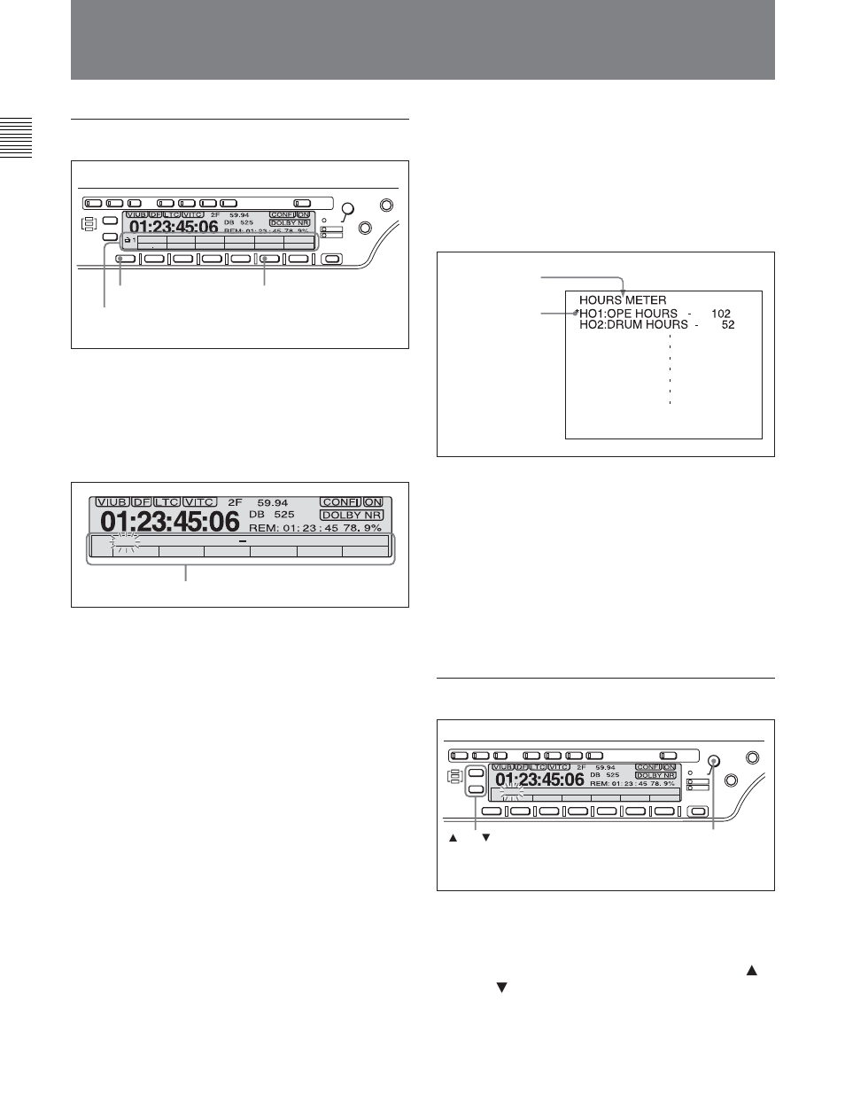 2 setup menu operations, Displaying a desired menu item | Sony DVW-2000P User Manual | Page 116 / 164