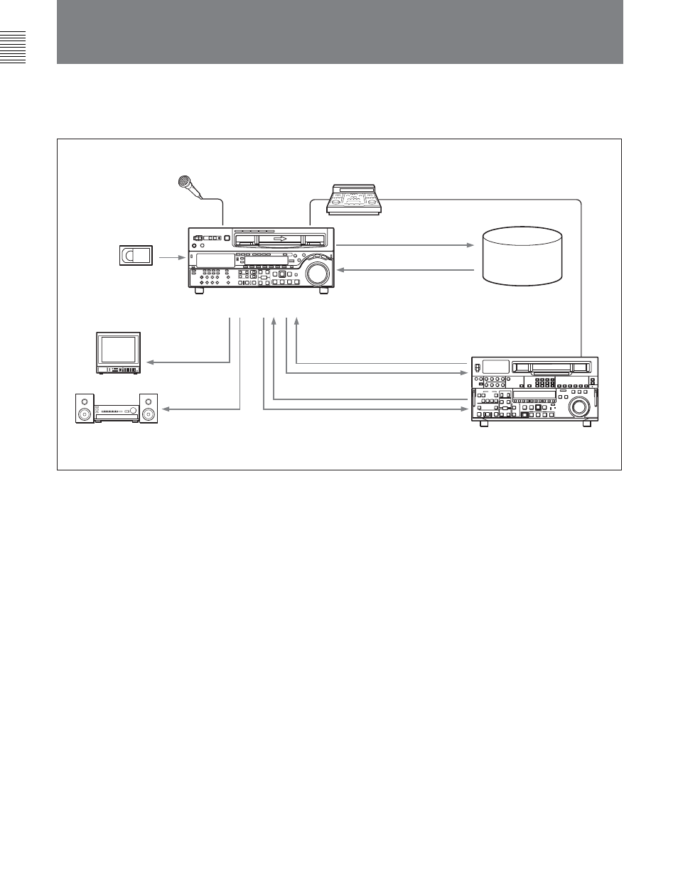 2 example system configuration, 1 features | Sony DVW-2000P User Manual | Page 12 / 164