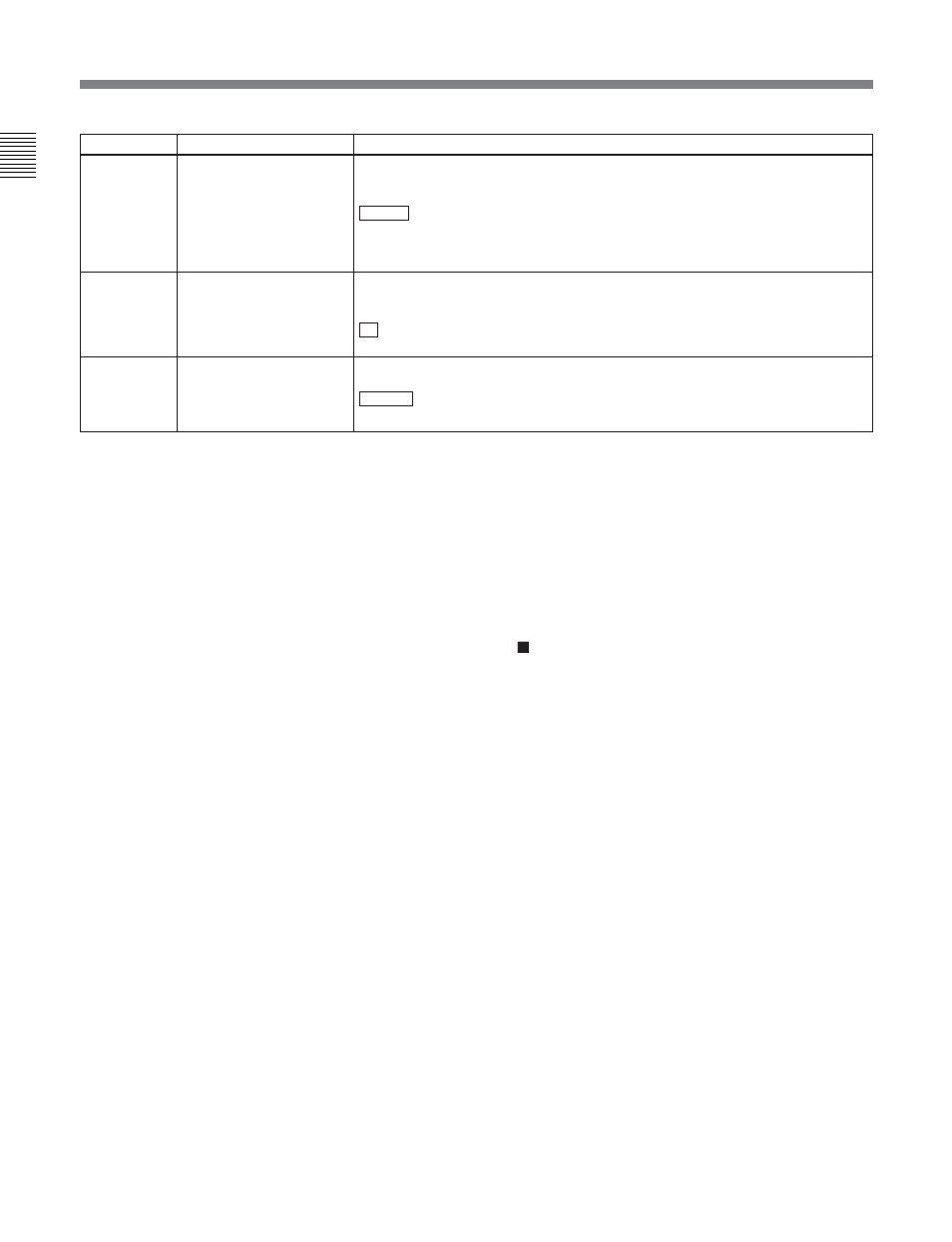 3 items in the basic setup menu | Sony DVW-2000P User Manual | Page 120 / 164