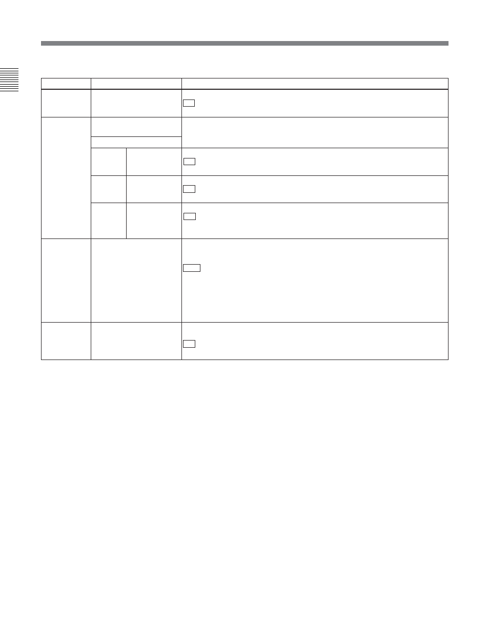 4 items in the extended setup menu | Sony DVW-2000P User Manual | Page 134 / 164