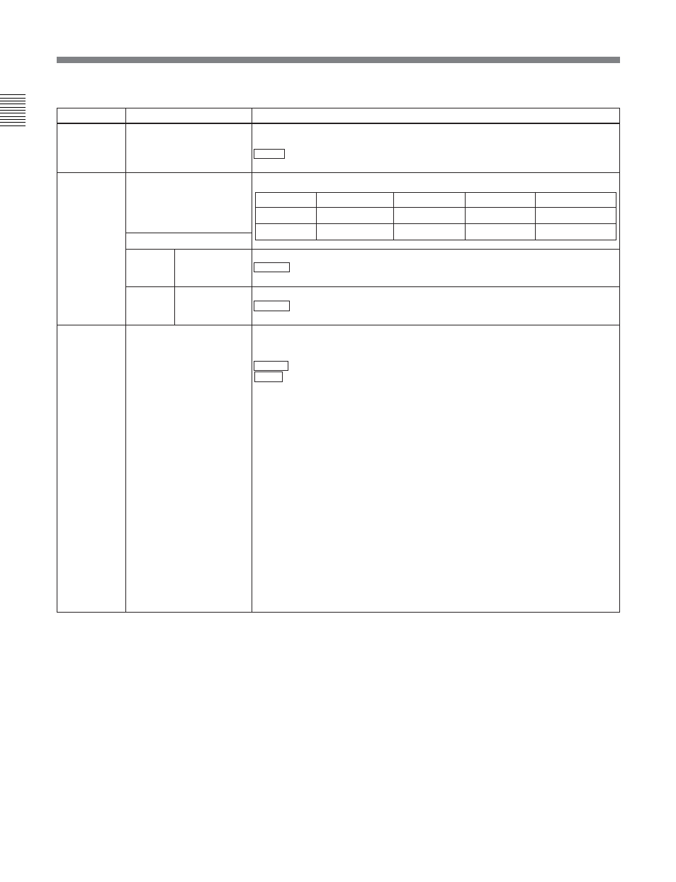 4 items in the extended setup menu | Sony DVW-2000P User Manual | Page 136 / 164