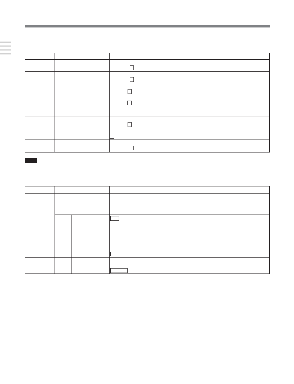 4 items in the extended setup menu | Sony DVW-2000P User Manual | Page 138 / 164