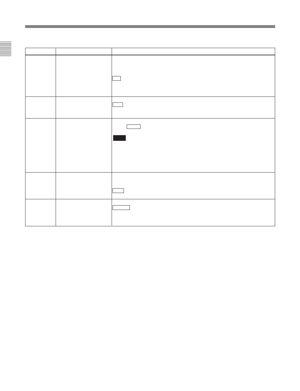 4 items in the extended setup menu | Sony DVW-2000P User Manual | Page 140 / 164