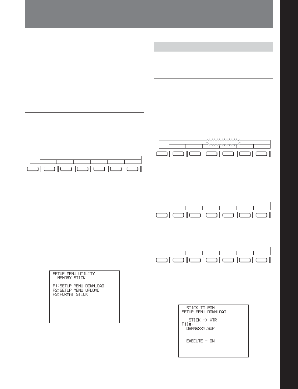 Chapter 13 setup utility menu functions, 1 overview of setup utility menu functions, 1-1 using memory stick data | Chapter 13 setup utility men u functions | Sony DVW-2000P User Manual | Page 145 / 164