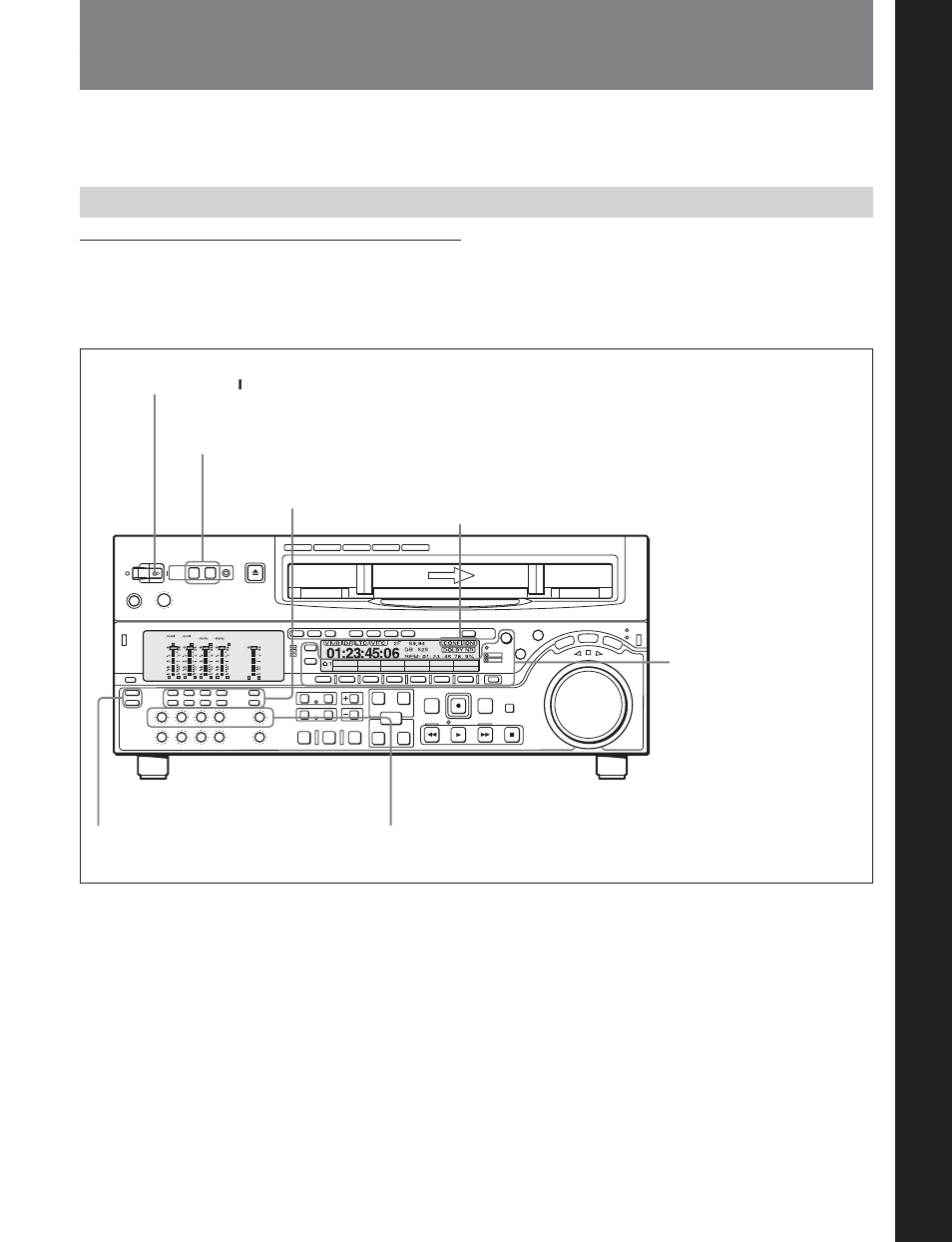 Chapter 4 recording and playback, 1 recording, 1-1 preparations for recording | Chapter 4 recor ding and pla ybac k, Switch and menu settings | Sony DVW-2000P User Manual | Page 47 / 164