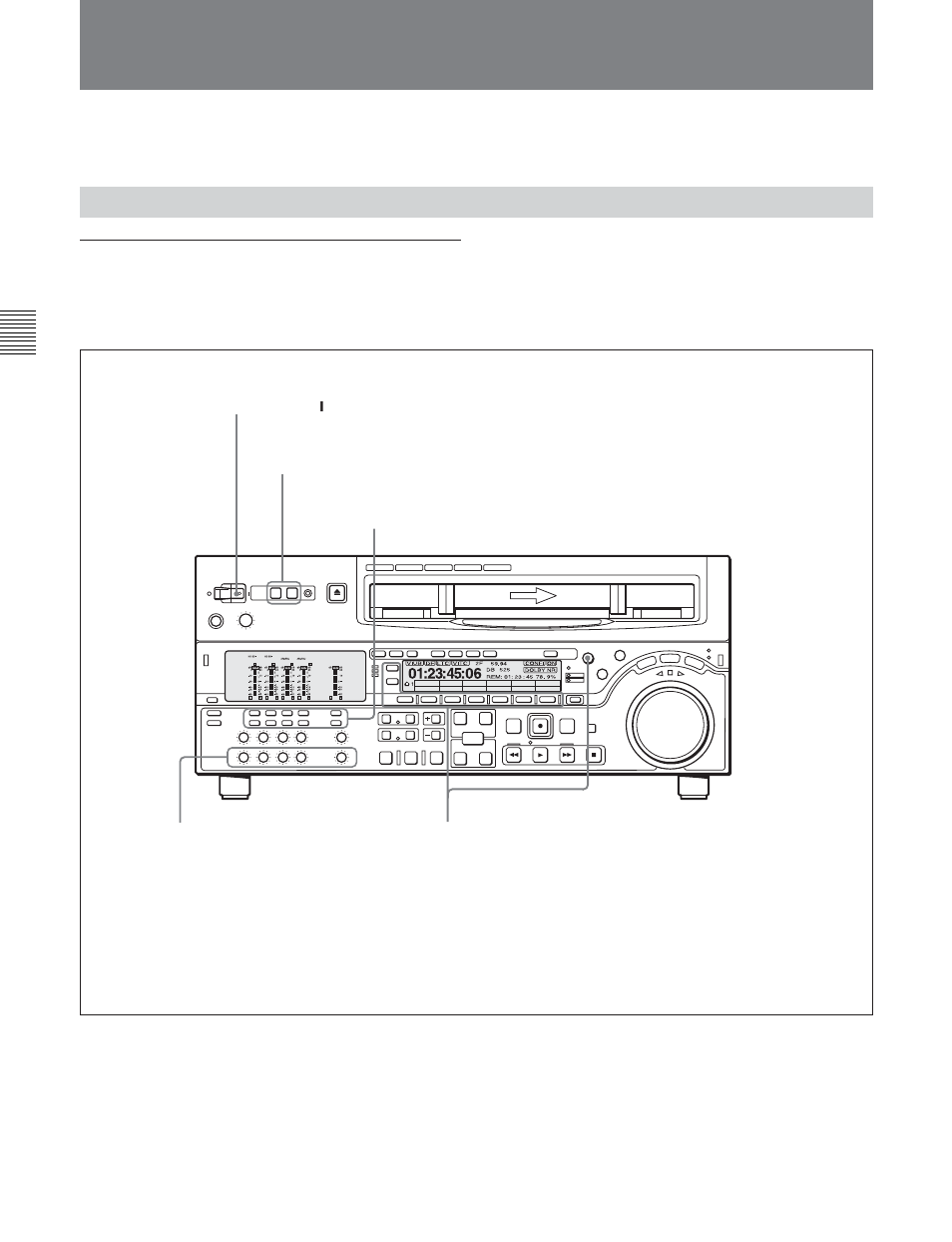 2 playback, 2-1 preparations for playback, 1 recording | Switch and menu settings | Sony DVW-2000P User Manual | Page 52 / 164