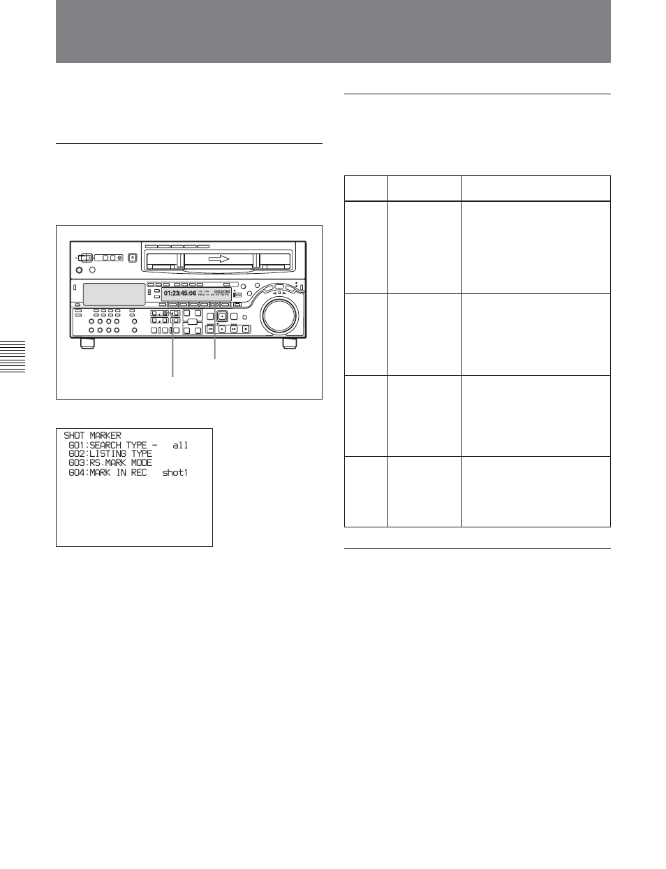 2 shot mark operation menu, 1 overview | Sony DVW-2000P User Manual | Page 78 / 164