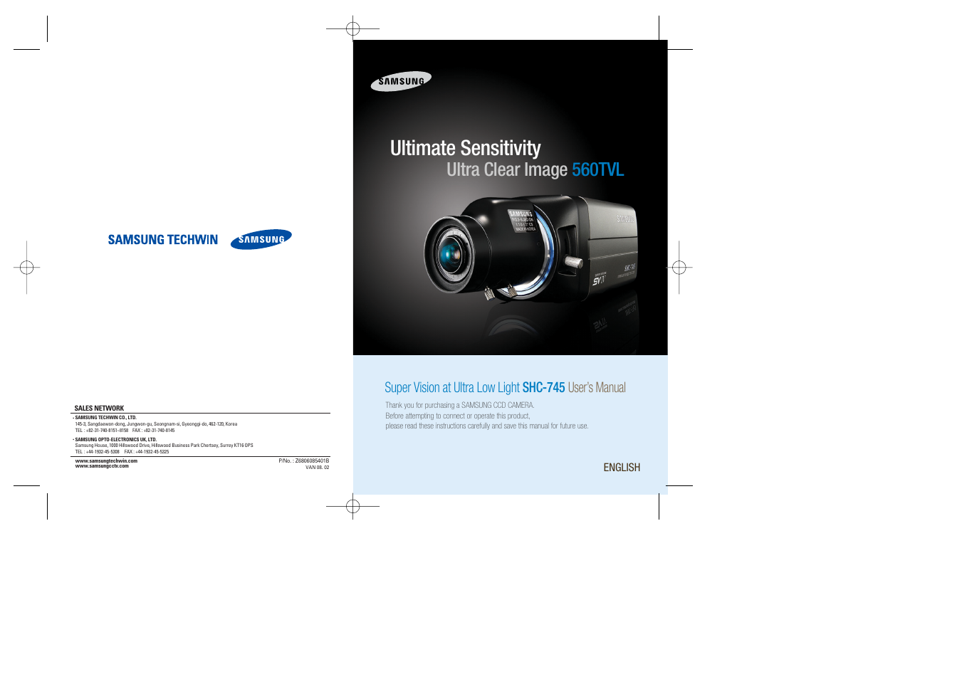 Sony 560TVL User Manual | 24 pages