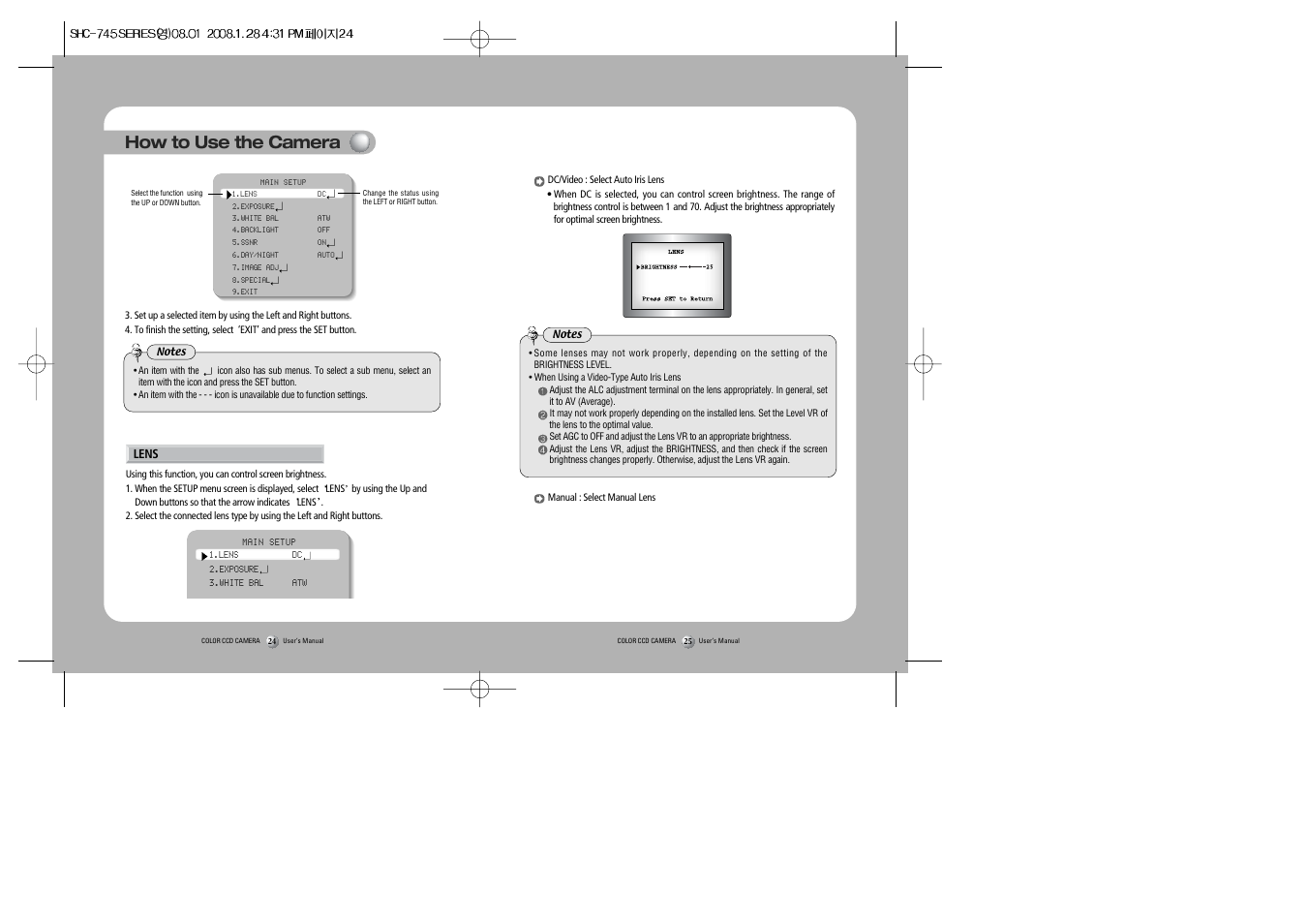 How to use the camera | Sony 560TVL User Manual | Page 13 / 24