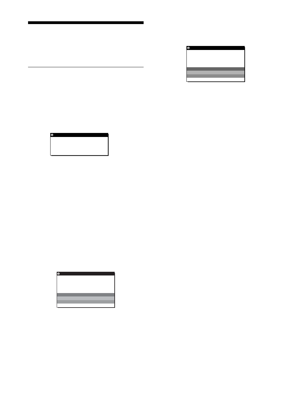 Guida alla soluzione dei problemi, Messaggi a schermo | Sony SDM-HS53 User Manual | Page 111 / 288