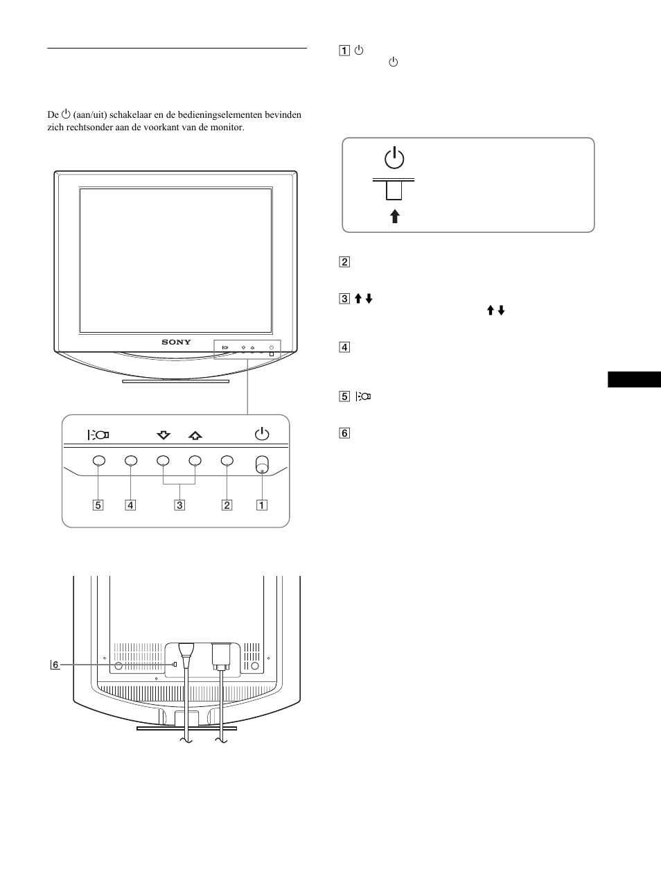 Onderdelen en bedieningselementen | Sony SDM-HS53 User Manual | Page 119 / 288