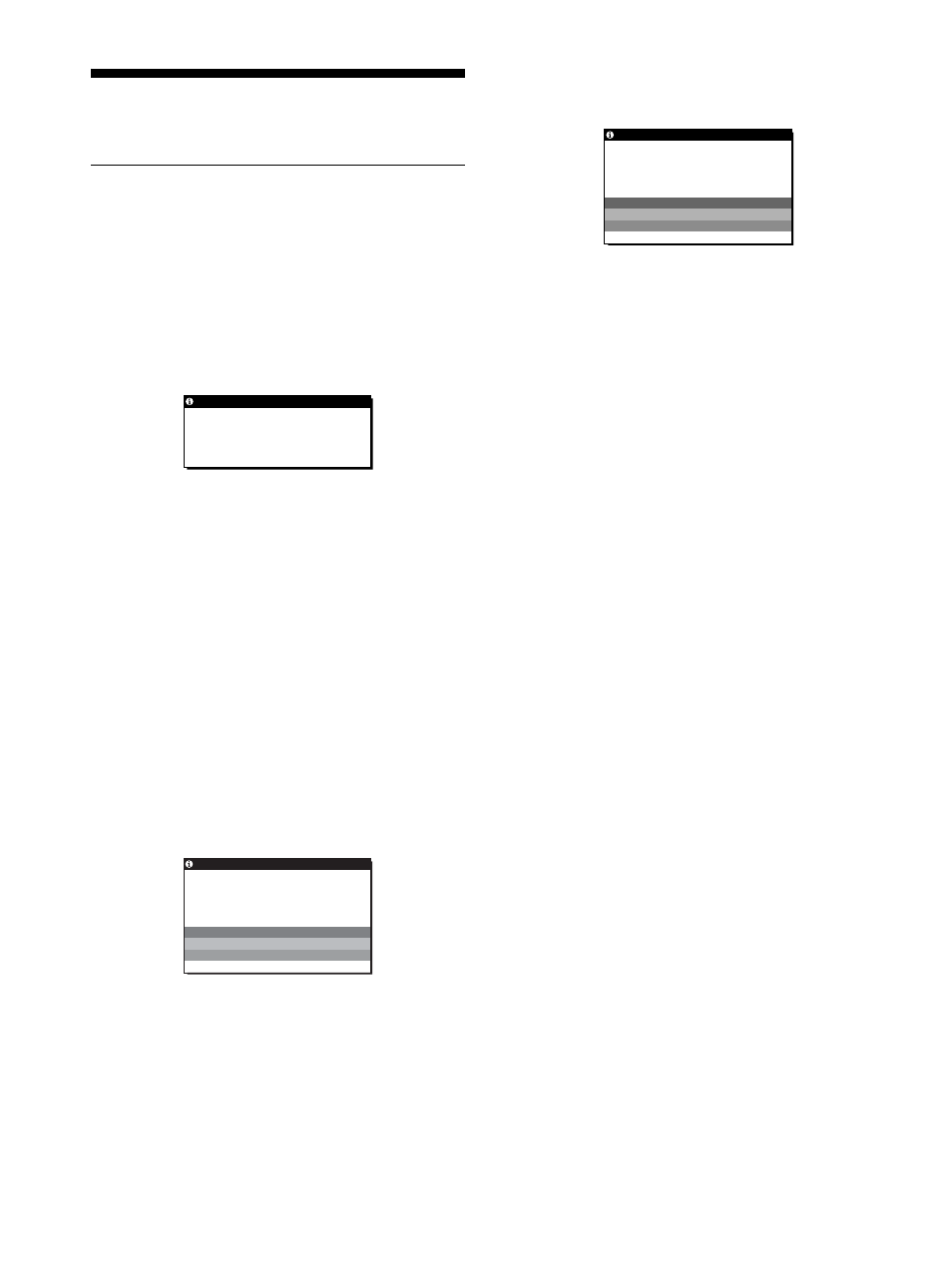 Felsökning, Skärmmeddelanden | Sony SDM-HS53 User Manual | Page 149 / 288