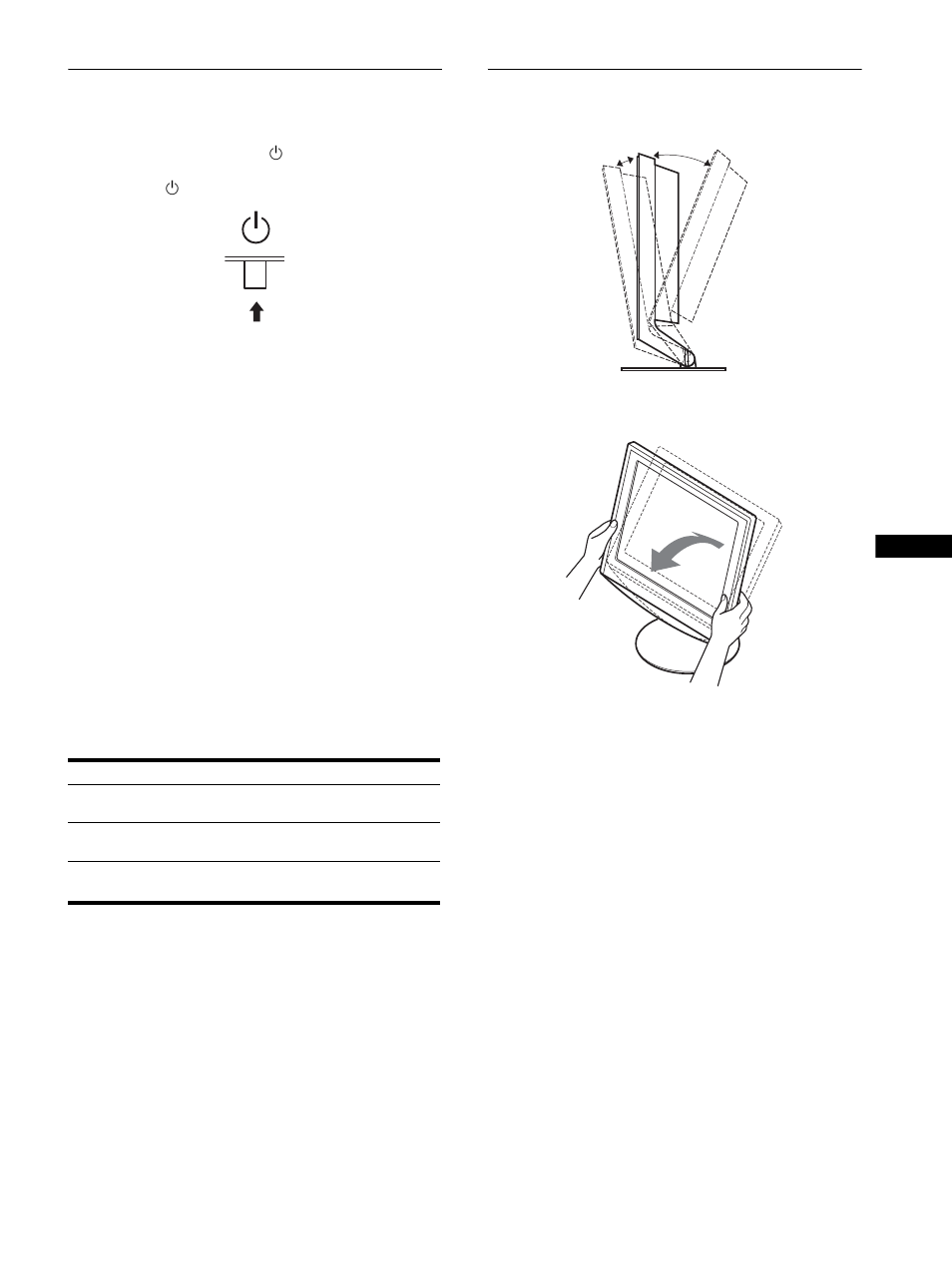 Réglage de l’inclinaison, Etape 4 : met | Sony SDM-HS53 User Manual | Page 47 / 288