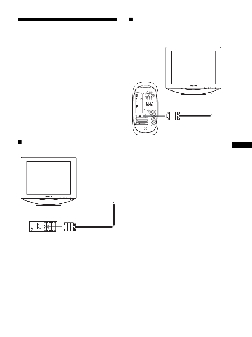 Configuración, Paso 1: conexión de la pantalla al ordenador, Paso 1: con | Sony SDM-HS53 User Manual | Page 64 / 288