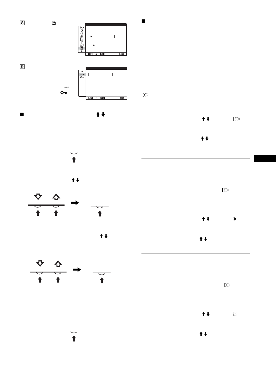 Einstellen des kontrasts (kontrast), Seite 11), Seite 11 | Ist (seite 11, Erläuterungen dazu finden sie auf seite 11, Menu ok, Menu | Sony SDM-HS53 User Manual | Page 87 / 288