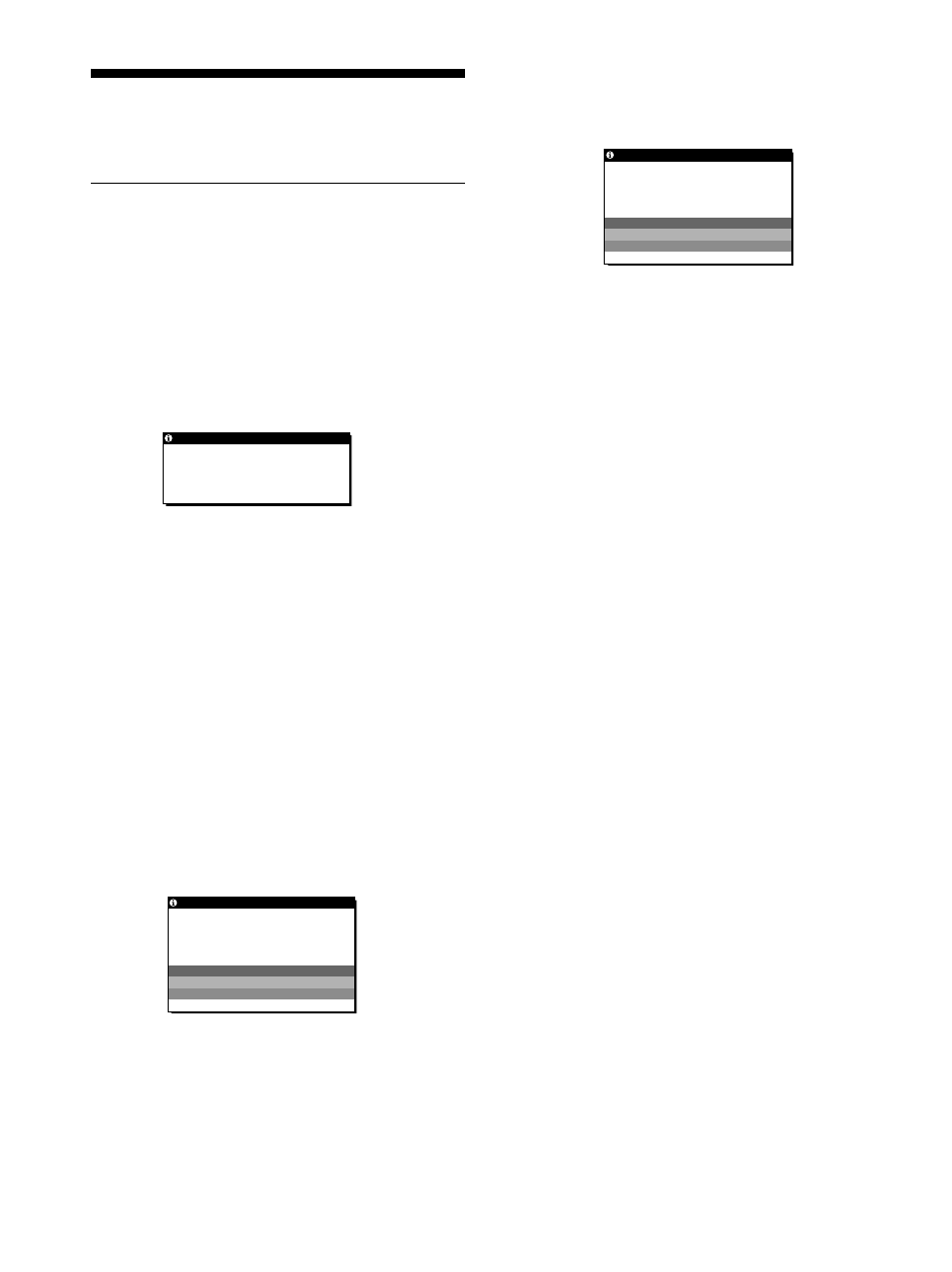 Störungsbehebung, Bildschirmmeldungen | Sony SDM-HS53 User Manual | Page 92 / 288