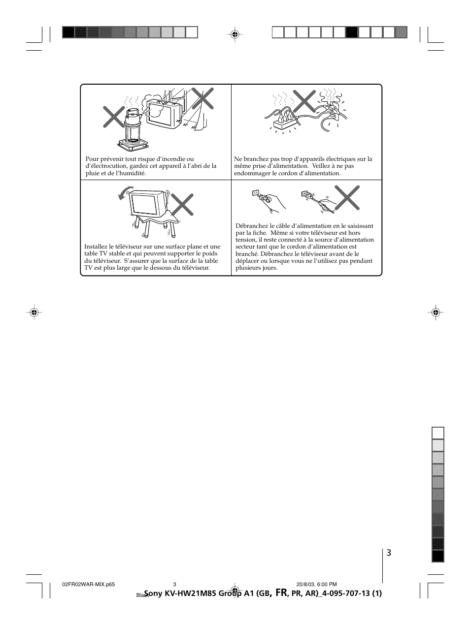 Sony WEGA KV-HW21 User Manual | Page 30 / 110