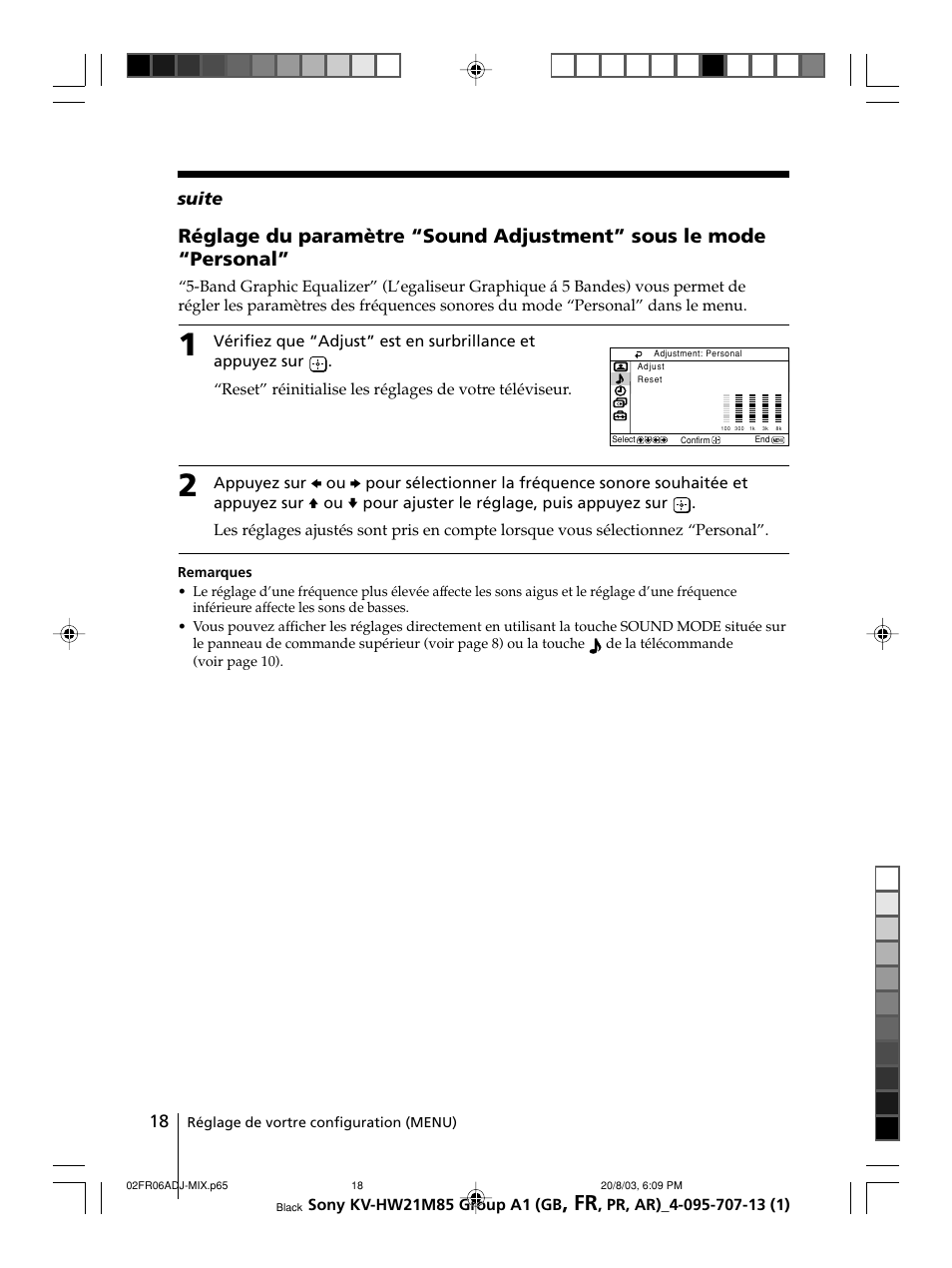 Suite | Sony WEGA KV-HW21 User Manual | Page 45 / 110