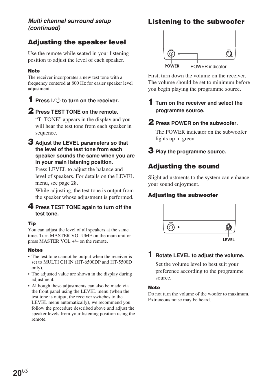 Sony STR-K840P User Manual | Page 20 / 56