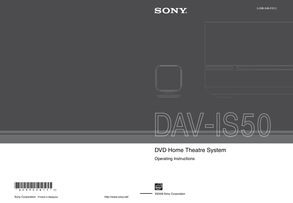 Sony DAV-IS50 User Manual | 115 pages