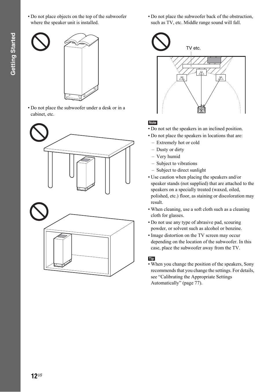 Sony DAV-IS50 User Manual | Page 12 / 115