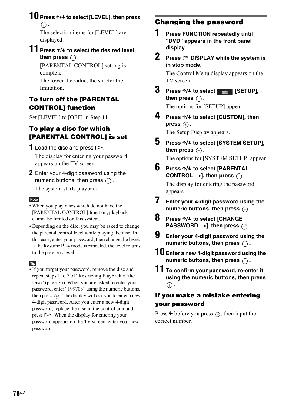 Sony DAV-IS50 User Manual | Page 76 / 115