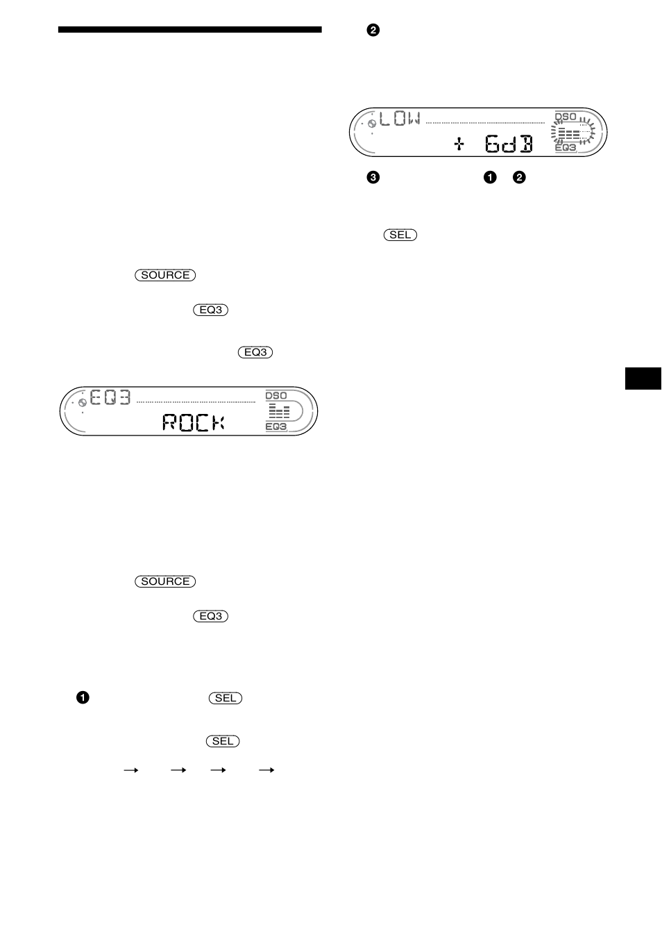 Impostazione dell’equalizzatore (eq3), 23 impostazione dell’equalizzatore (eq3) | Sony CDX-CA680X User Manual | Page 111 / 148