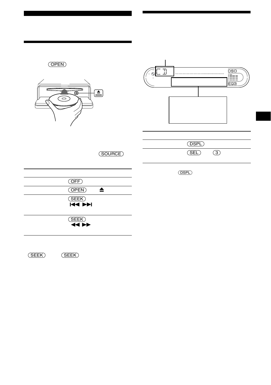 Cd player (cdx-l580x), Playing a disc, Display items | Playing a disc display items | Sony CDX-CA680X User Manual | Page 13 / 148