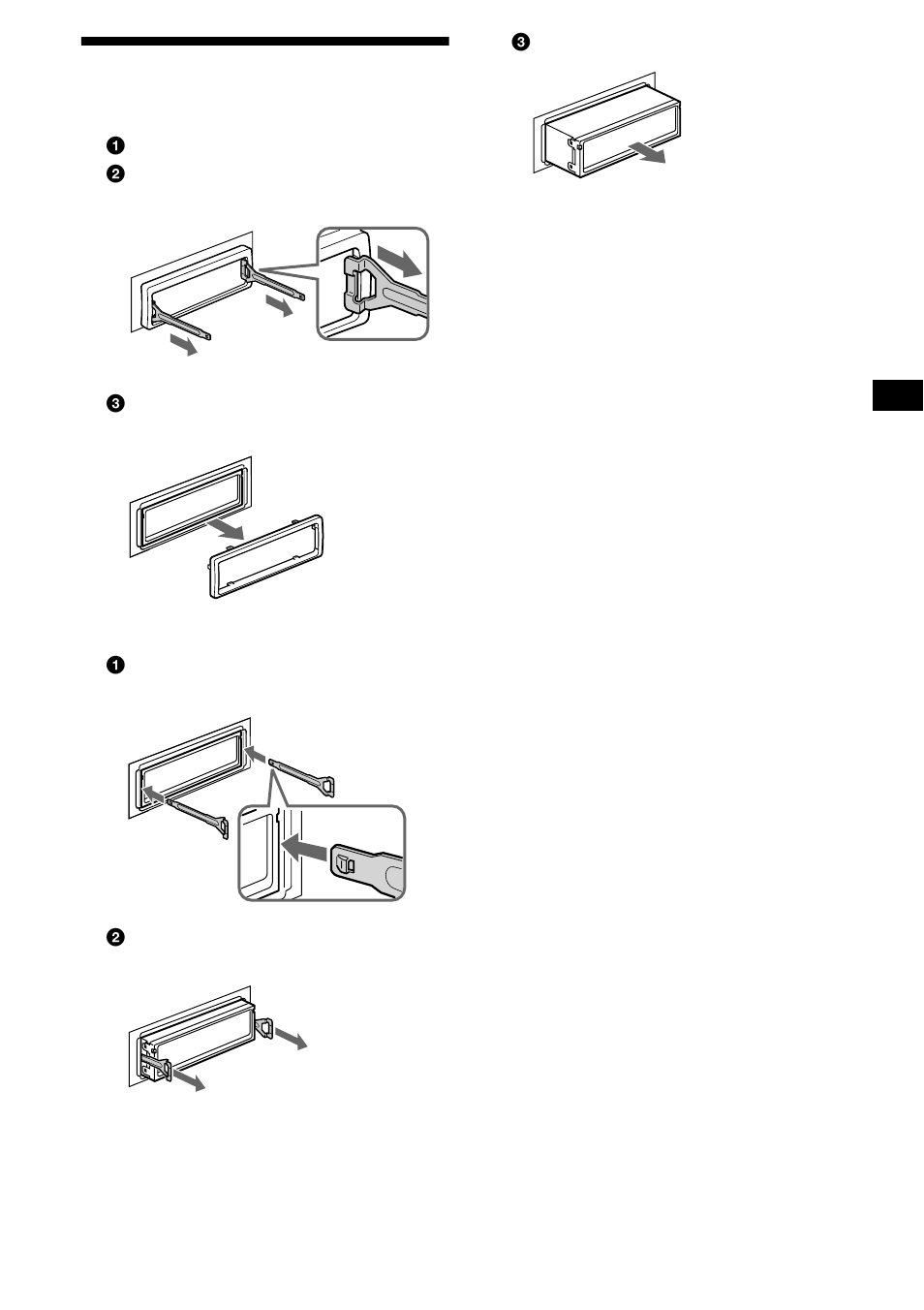 Removing the unit, 25 removing the unit | Sony CDX-CA680X User Manual | Page 25 / 148