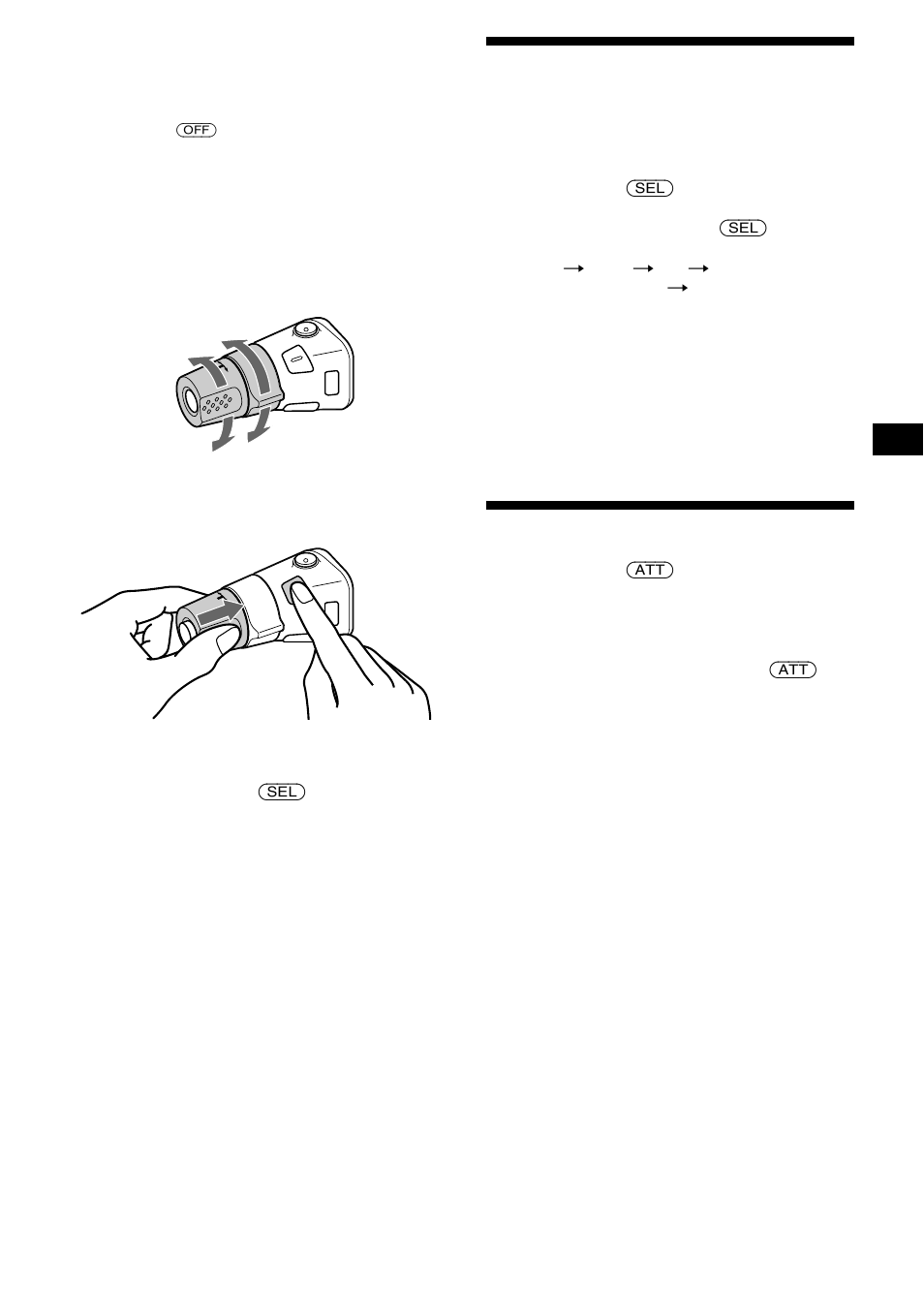 Einstellen der balance und des faders, Schnelles dämpfen des tons | Sony CDX-CA680X User Manual | Page 51 / 148