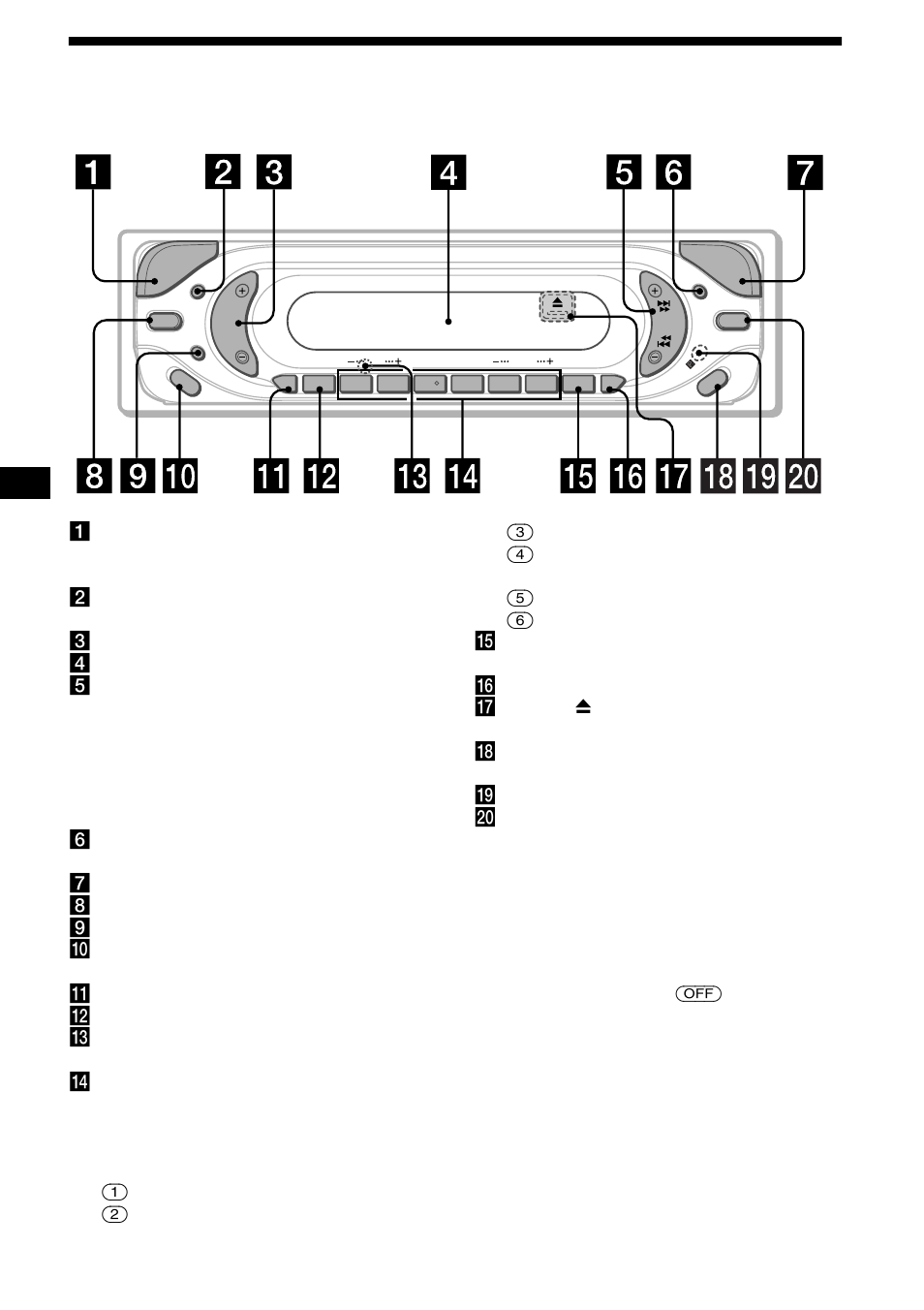 Emplacement des commandes, 4emplacement des commandes | Sony CDX-CA680X User Manual | Page 62 / 148