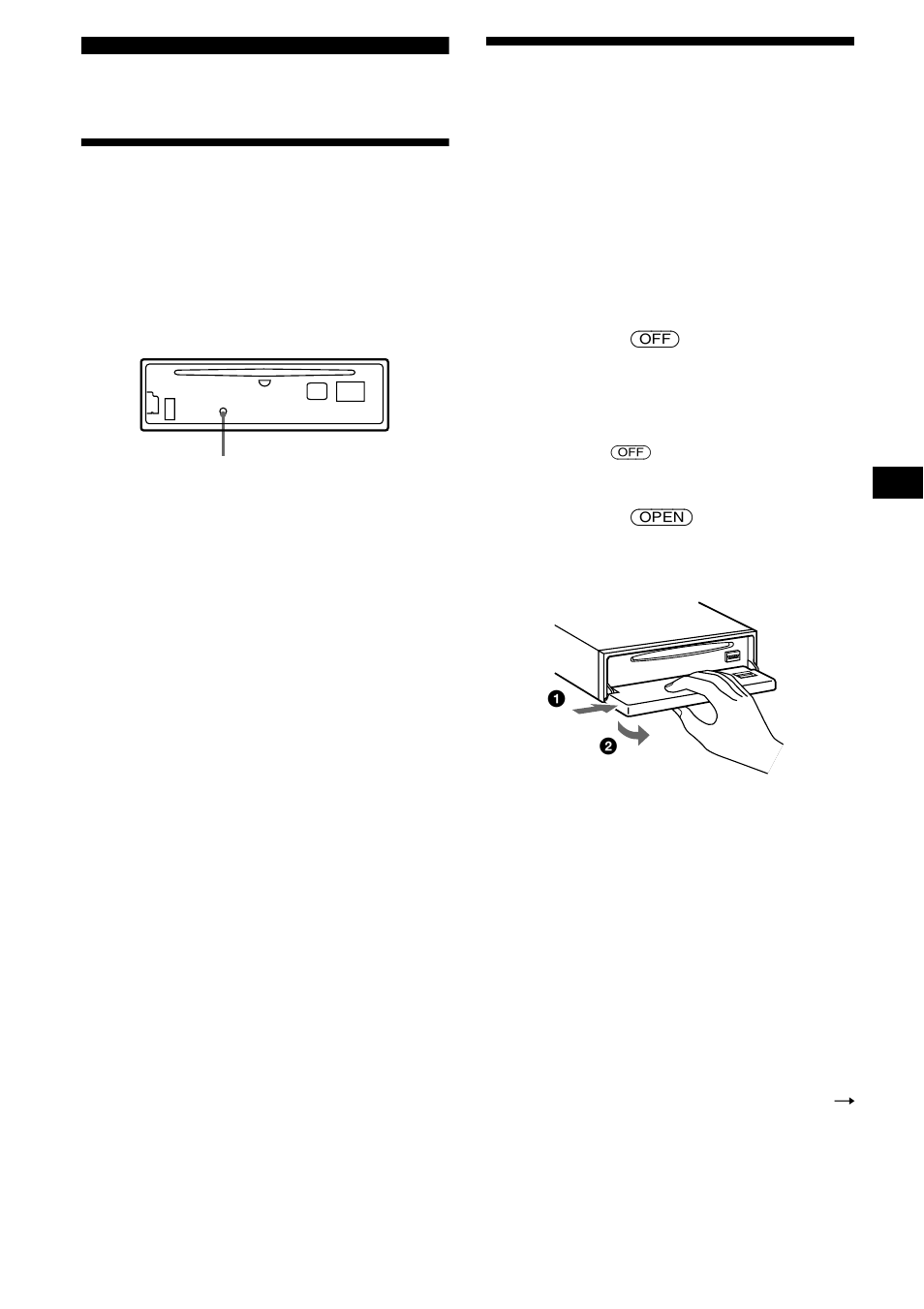 Préparation, Réinitialisation de l’appareil, Retrait de la façade | Sony CDX-CA680X User Manual | Page 65 / 148