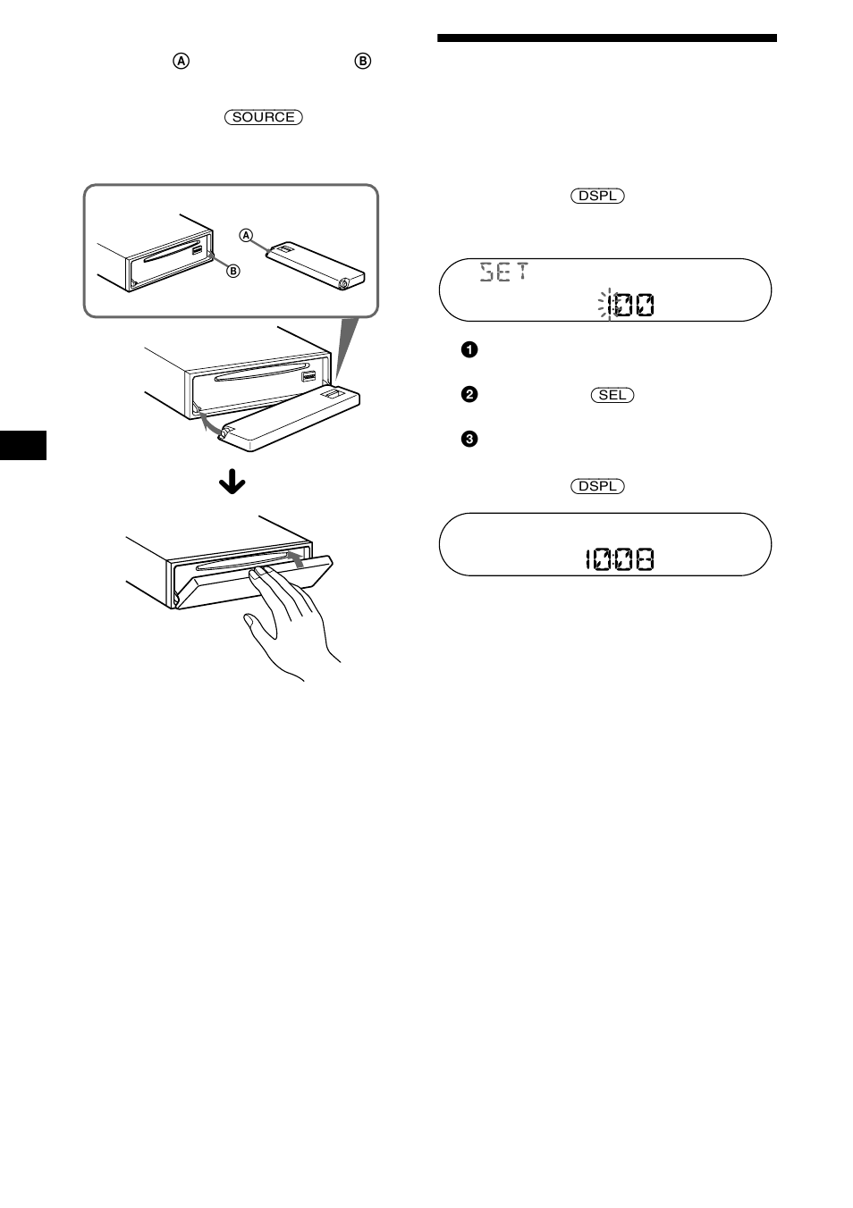 Réglage de l’horloge | Sony CDX-CA680X User Manual | Page 66 / 148
