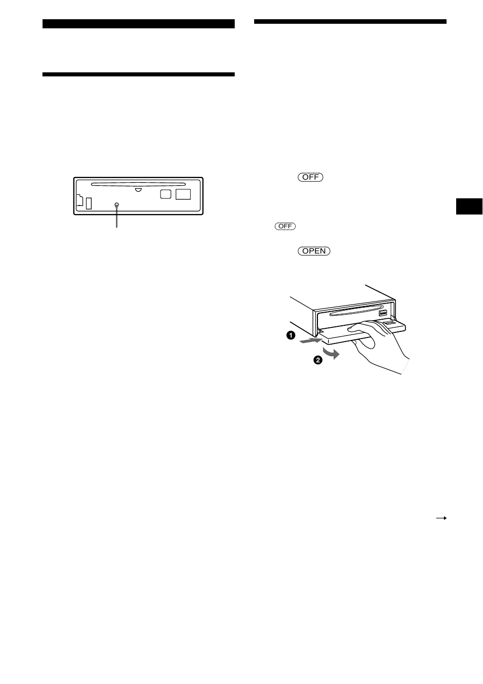 Getting started, Resetting the unit, Detaching the front panel | Resetting the unit detaching the front panel | Sony CDX-CA680X User Manual | Page 7 / 148