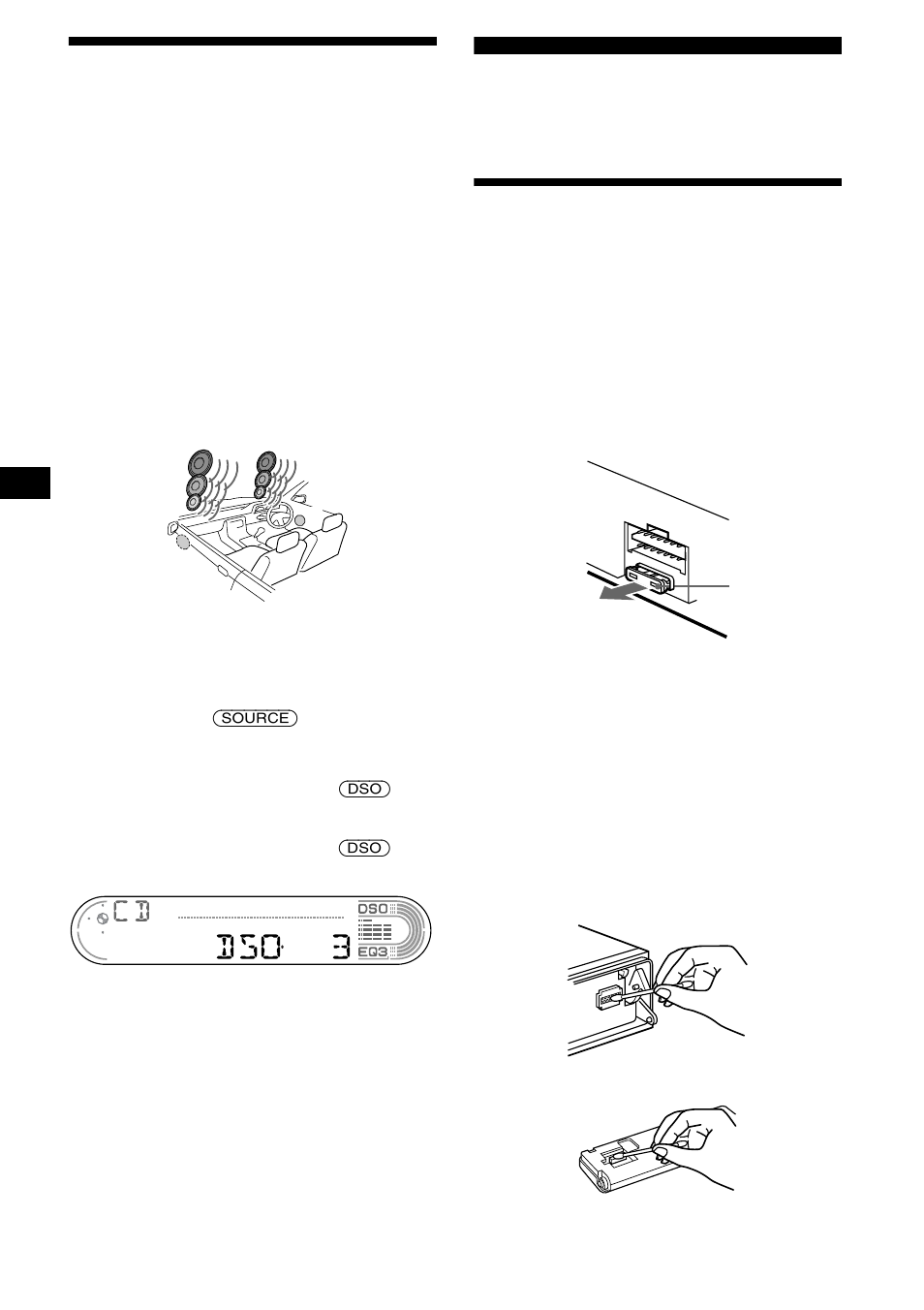 Réglage du répartiteur dynamique du son émis, Dso), Informations complémentaires | Entretien, Uche dso 24 | Sony CDX-CA680X User Manual | Page 82 / 148